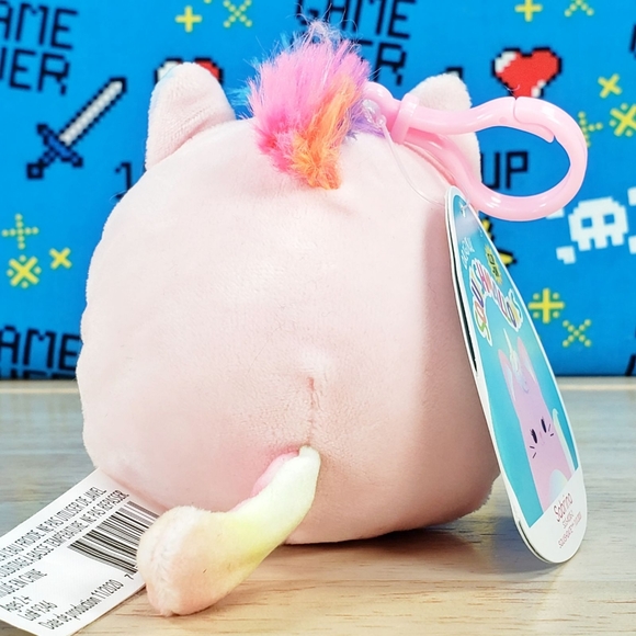 Squishmallow Sabrina the Caticorn 3.5" Clip UltraSoft Stuffed Plush Toy NWT - Picture 4 of 12
